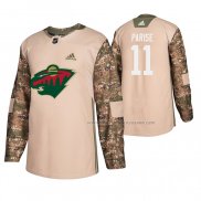 Maillot Hockey Minnesota Wild Zach Parise Veterans Day Camouflage