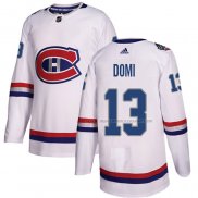 Maillot Hockey Montreal Canadiens Max Domi Authentique 2017 100 Classic Blanc