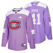 Maillot Hockey Montreal Canadiens Paul Byron 2018 Fights Cancer Volet