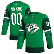 Maillot Hockey Nashville Predators 2023 St. Patrick's Day Authentique Personnalise Vert