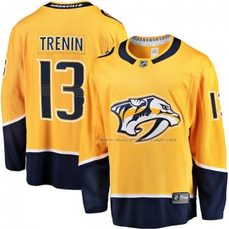 Maillot Hockey Nashville Predators Yakov Trenin Domicile Breakaway Or