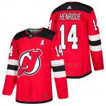 Maillot Hockey New Jersey Devils Adam Henrique Authentique Domicile 2018 Rouge