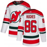 Maillot Hockey New Jersey Devils Jack Hughes Alterner Authentique Blanc