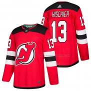 Maillot Hockey New Jersey Devils Nico Hischier Authentique Domicile 2018 Rouge