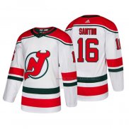 Maillot Hockey New Jersey Devils Steven Santini Alterner Authentique Blanc
