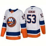 Maillot Hockey New York Islanders Casey Cizikas New Outfitted 2018 Blanc