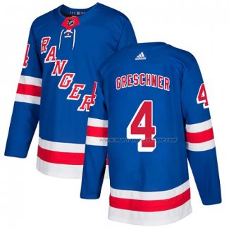 Maillot Hockey New York Rangers Ron Greschner Domicile Authentique Bleu