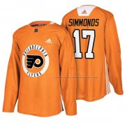 Maillot Hockey Philadelphia Flyers Wayne Simmonds New Season Practice Orange