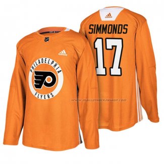 Maillot Hockey Philadelphia Flyers Wayne Simmonds New Season Practice Orange