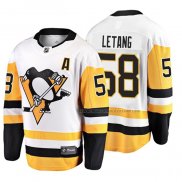 Maillot Hockey Pittsburgh Penguins Kris Letang 2019 Exterieur Breakaway Blanc