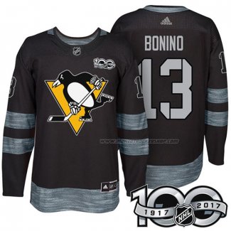 Maillot Hockey Pittsburgh Penguins Nick Bonino 1917-2017 100th Anniversaire Noir