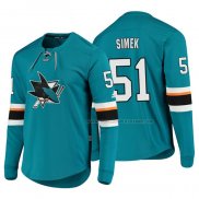 Maillot Hockey San Jose Sharks Radim Simek Platinum Vert