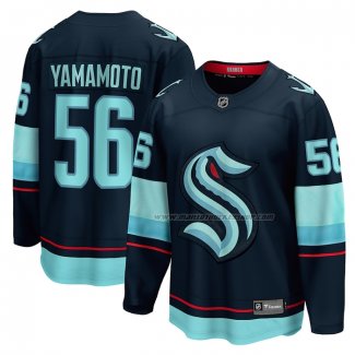 Maillot Hockey Seattle Kraken Kailer Yamamoto Domicile Breakaway Bleu