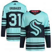 Maillot Hockey Seattle Kraken Philipp Grubauer Reverse Retro Authentique Vert