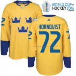 Maillot Hockey Suecia Patric Hornqvist Premier 2016 World Cup Jaune