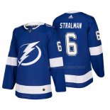 Maillot Hockey Tampa Bay Lightning Anton Stralman Domicile Authentique Joueur Bleu