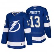 Maillot Hockey Tampa Bay Lightning Cedric Paquette Domicile Authentique Joueur Bleu