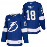 Maillot Hockey Tampa Bay Lightning Ondrej Palat Authentique Domicile 2018 Bleu