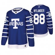 Maillot Hockey Toronto Maple Leafs William Nylander Throwback Authentique Bleu