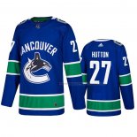 Maillot Hockey Vancouver Canucks Ben Hutton Domicile Bleu