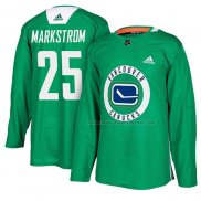 Maillot Hockey Vancouver Canucks Jacob Markstrom New Season Practice Vert