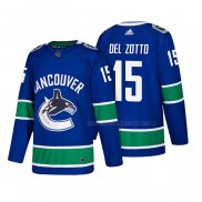 Maillot Hockey Vancouver Canucks Michael del Zotto Authentique Domicile 2018 Bleu