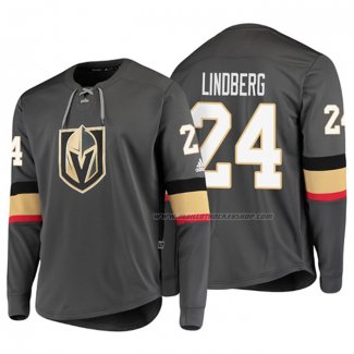 Maillot Hockey Vegas Golden Knights Oscar Lindberg Platinum Gris