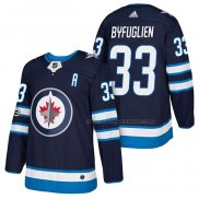 Maillot Hockey Winnipeg Jets Dustin Byfuglien Authentique Domicile 2018 Bleu