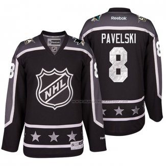 Maillot Hockey 2017 All Star San Jose Sharks Joe Pavelski Noir