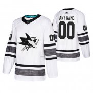 Maillot Hockey 2019 All Star San Jose Sharks Personnalise Blanc2