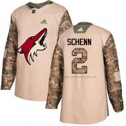 Maillot Hockey Arizona Coyotes Luke Schenn Authentique 2017 Veterans Day Camouflage