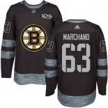 Maillot Hockey Boston Bruins Brad Marchand 1917-2017 100th Anniversaire Noir