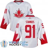 Maillot Hockey Canada Steven Stamkos 2016 World Cup Blanc