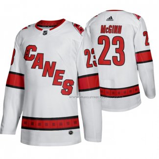 Maillot Hockey Carolina Hurricanes Brock Mcginn Exterieur Authentique Blanc