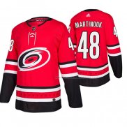 Maillot Hockey Carolina Hurricanes Jordan Martinook Domicile Authentique Rouge