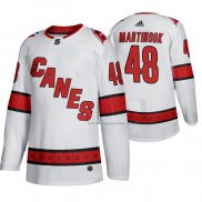 Maillot Hockey Carolina Hurricanes Jordan Martinook Exterieur Authentique Blanc