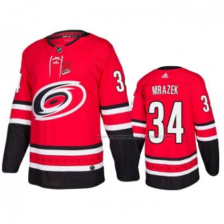 Maillot Hockey Carolina Hurricanes Petr Mrazek Domicile Rouge