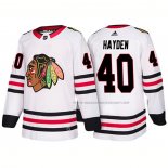 Maillot Hockey Chicago Blackhawks John Hayden 2018 Blanc