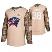 Maillot Hockey Columbus Blue Jackets Boone Jenner Veterans Day Camouflage