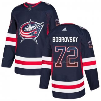 Maillot Hockey Columbus Blue Jackets Sergei Bobrovsky Drift Fashion Bleu