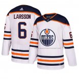 Maillot Hockey Edmonton Oilers Adam Larsson Exterieur Blanc