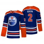 Maillot Hockey Edmonton Oilers Andrej Sekera Alterner Authentique Bleu