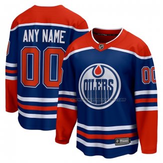 Maillot Hockey Edmonton Oilers Domicile Breakaway Personnalise Bleu