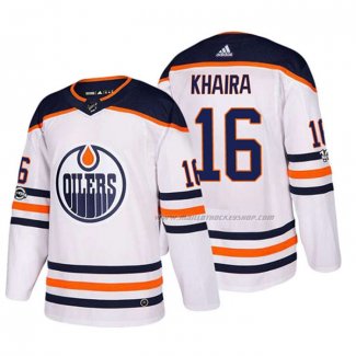 Maillot Hockey Edmonton Oilers Jujhar Khaira 2018 Blanc