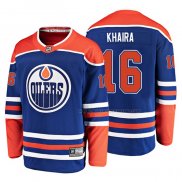 Maillot Hockey Edmonton Oilers Jujhar Khaira Alterner Breakaway Bleu