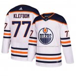 Maillot Hockey Edmonton Oilers Oscar Klefbom Exterieur Blanc