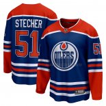 Maillot Hockey Edmonton Oilers Troy Stecher Domicile Premier Breakaway Bleu