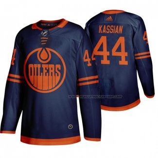 Maillot Hockey Edmonton Oilers Zack Kassian Alterner Authentique Bleu