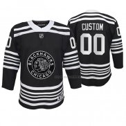 Maillot Hockey Enfant Chicago Blackhawks Personnalise Premier Alterner Noir