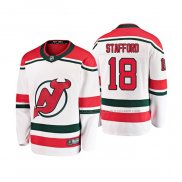 Maillot Hockey Enfant New Jersey Devils Drew Stafford Alterner Breakaway Blanc